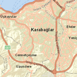 Karabağlar Street Map