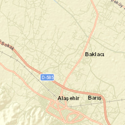 Alaşehir Street Map