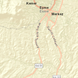 Eşme Street Map