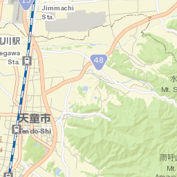 Tendō Shi Street Map