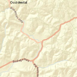 Occidental California Street Map