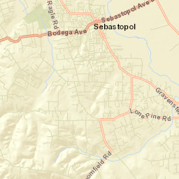 Gravenstein California Street Map
