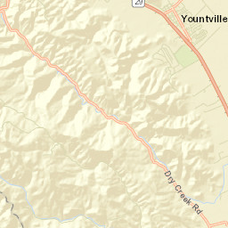 Yountville California Street Map