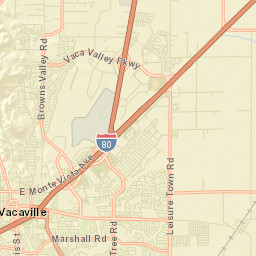 Elmira California Street Map