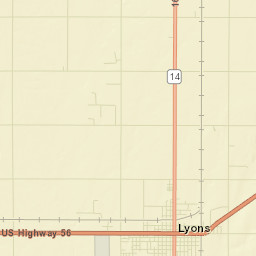 401-499 East Ave North, Lyons, KS 67554 Street Map