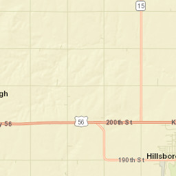 200th Street, Hillsboro, KS 67063, USA Street Map
