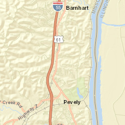 Pevely Street Map