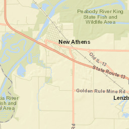 New Athens Street Map