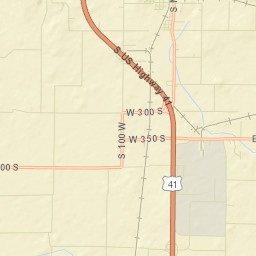 Gibson County Street Map