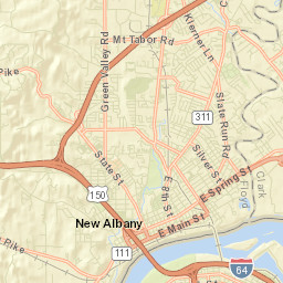 New Albany Street Map