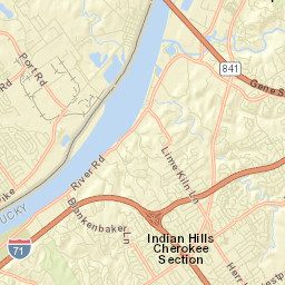 Indian Hills Cherokee Section Street Map