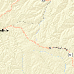 Nicholas County Street Map
