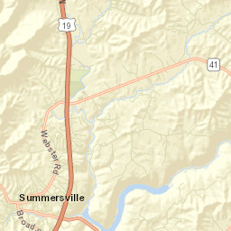 Summersville Street Map