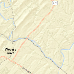 Weyers Cave Street Map