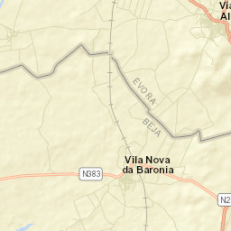 Viana do Alentejo Street Map