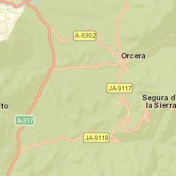 Segura de la Sierra Street Map