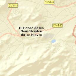 Hondón de las Nieves Street Map