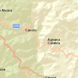 Agnana Calabra Street Map