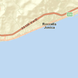 Roccella Ionica Street Map