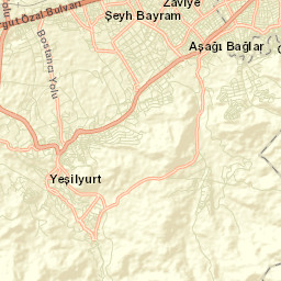 Yeşilyurt Street Map
