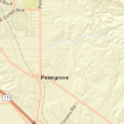 Penngrove California Street Map