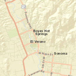 Verano California Street Map