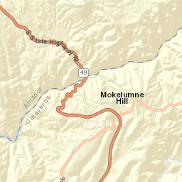 Mokelumne Hill California Street Map