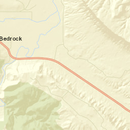 Bedrock Colorado Street Map