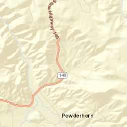 Powderhorn Colorado Street Map
