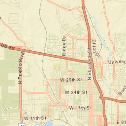 2235 Meadowlark Lane, Pueblo, CO 81008 Street Map