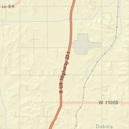 1281 W 1100 S Ferdinand Indiana Street Map