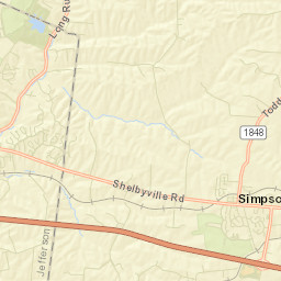 Simpsonville Street Map