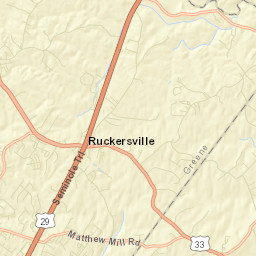 Ruckersville Street Map