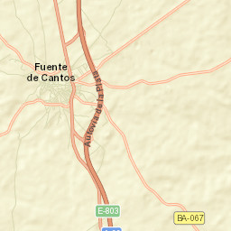 Fuente de Cantos Street Map
