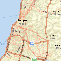Pátra Street Map