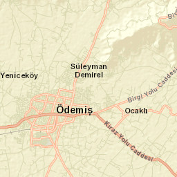 Ödemiş Street Map