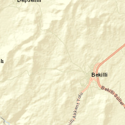 Bekilli Street Map