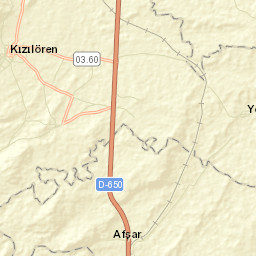 Kızılören Street Map