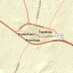 Kadınhanı Street Map