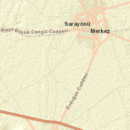 Sarayönü Street Map