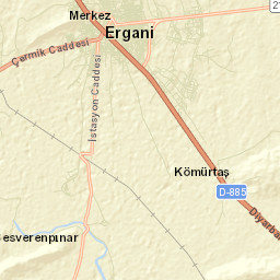 Ergani Street Map