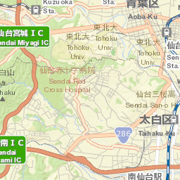Sendai Street Map