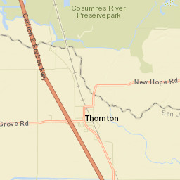 Thornton California Street Map