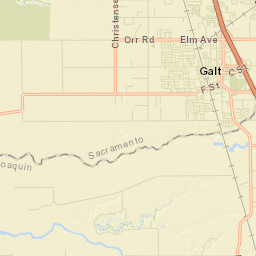 Galt California Street Map