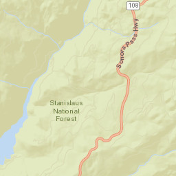 Cow Creek California Street Map