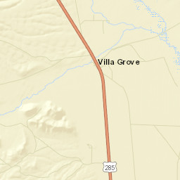 Villa Grove Colorado Street Map