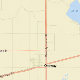 Ordway Colorado Street Map