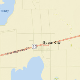 Sugar City Colorado Street Map