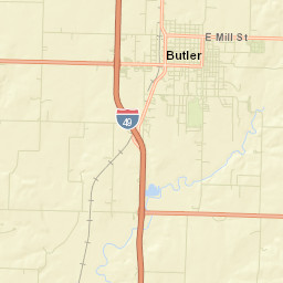 Bates County Street Map