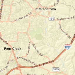 Fern Creek Street Map